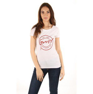 Guess dámské bílé tričko - S (A000)